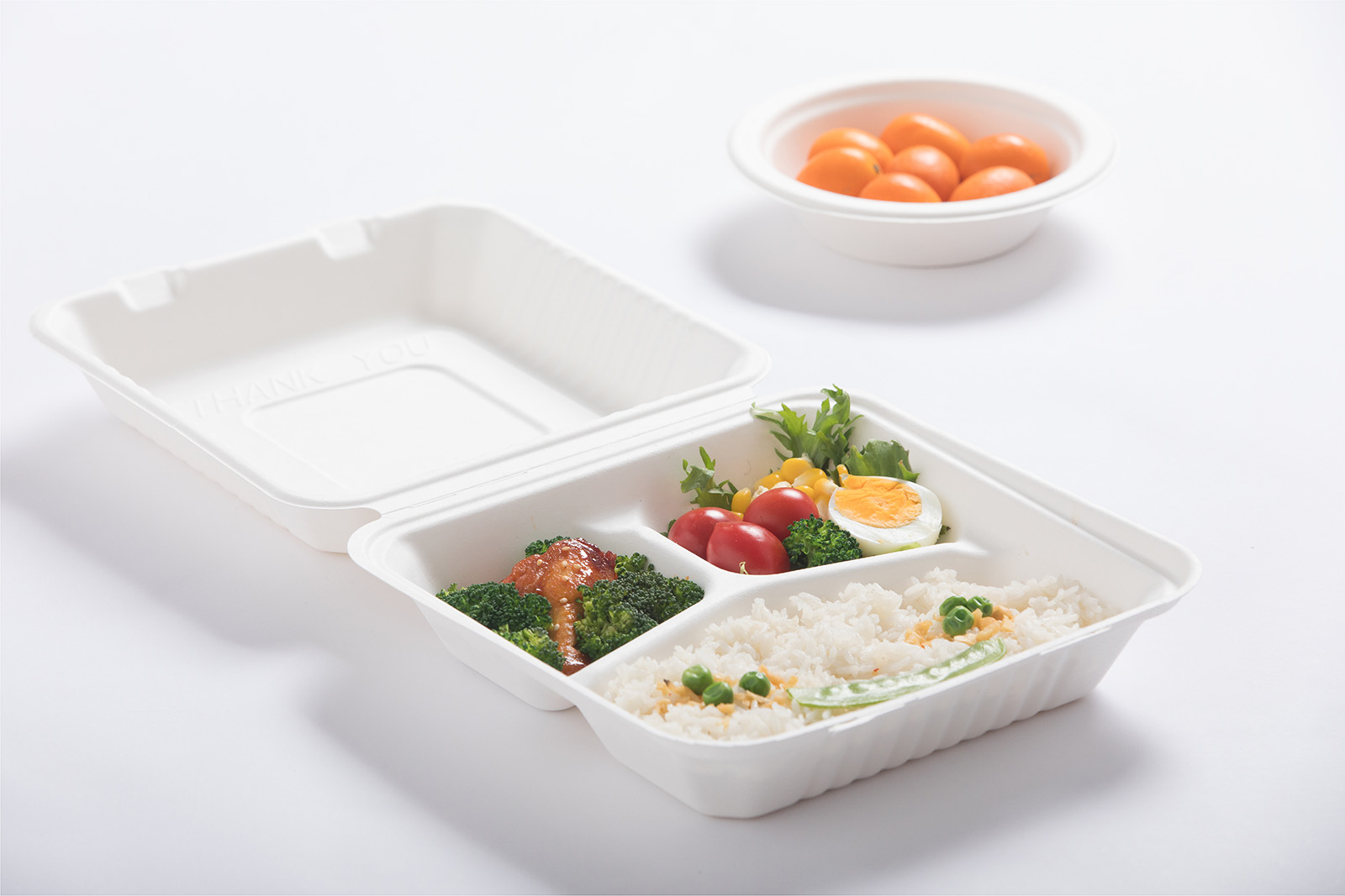 P9'' 3-Compartment Clamshell (1300ml)