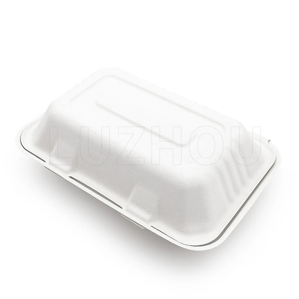 900ml Bagasse Compostable Clamshell Containers